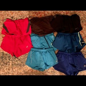 Lot of running shorts